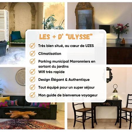 Ulysse, Appartement Spacieux Au Centre Historique D'Uzes En Rez-De-Chaussee Avec Exterieur, Proche Parking Des Marroniers Экстерьер фото
